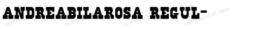 andreabilarosa regul字体转换